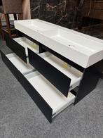 Badmeubel 140 cm MAT ZWART Sanibell van €3617 nu €1250, Ophalen, 100 tot 150 cm, Nieuw, Minder dan 100 cm