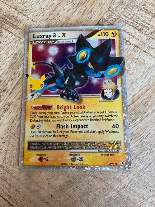Luxray GL Lv.X - 109/111 - Pokémonkaart, Hobby en Vrije tijd, Verzamelkaartspellen | Pokémon, Zo goed als nieuw, Losse kaart, Foil