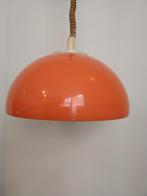 Space age oranje kuststof lamp, Kunststof, Gebruikt, Ophalen of Verzenden, Space age