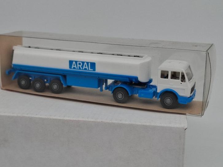Aral tankwagen Mercedes - Wiking 1/87, Hobby en Vrije tijd, Modelauto's | 1:87, Zo goed als nieuw, Bus of Vrachtwagen, Wiking