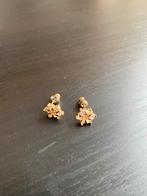 Gouden bloem oorknopjes, Ophalen of Verzenden, Zo goed als nieuw, Overige materialen, Knopjes of Stekers