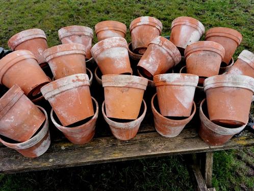 Terracotta potten bloempotten 18H oude kwekerspot Miekje's, Tuin en Terras, Bloempotten, Ophalen of Verzenden