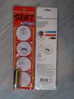 * Set van 4 buttons Sint en Piet (om zelf in te kleuren), Diversen, Ophalen of Verzenden, Nieuw