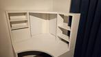 Ikea MICKE Hoekbureau Wit met Opzetstuk, Ophalen, Zo goed als nieuw, Bureau