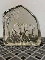 Goebel - persglas beeld - olifanten - Duits glas - gemerkt, Ophalen of Verzenden