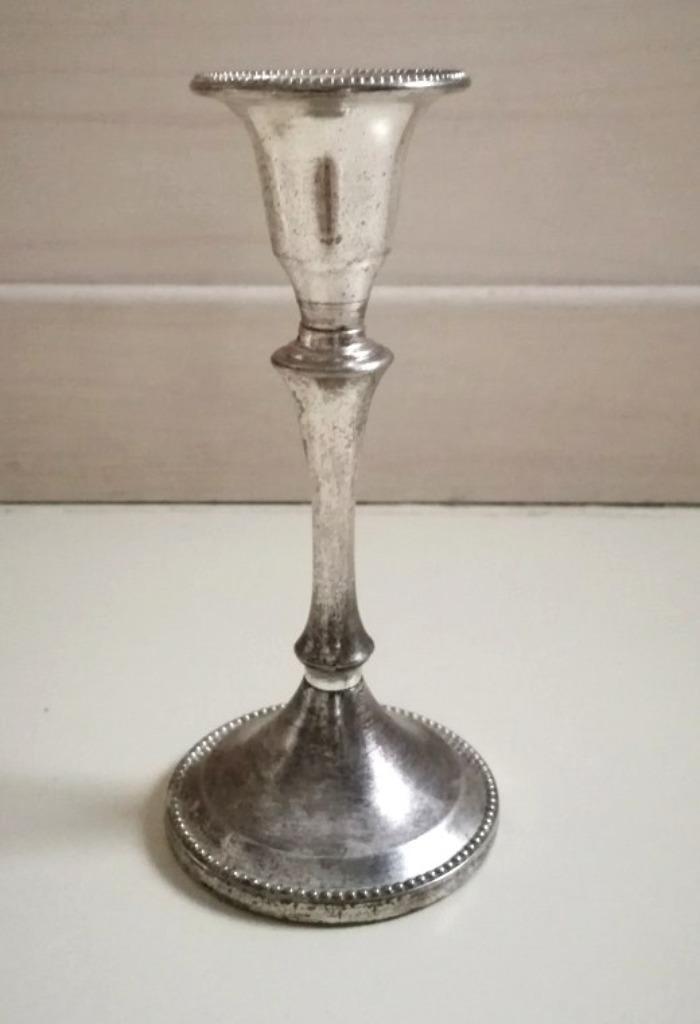 Vintage kandelaar voor 1 stuk kaars, Diversen, Kerst, Gebruikt, Ophalen of Verzenden