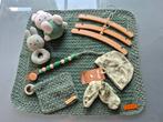 Zekfgehaakte Babydekentje Set groen, Ophalen of Verzenden, Nieuw, 100 cm of meer