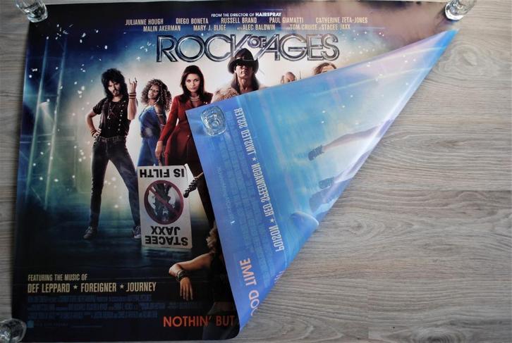 Oude Poster Bioscoop Origineel Dubbelzijdig Geprint 34 stuks, Antiek en Kunst, Curiosa en Brocante, Ophalen of Verzenden