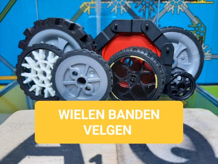 K'nex Wielen & Velgen - Pakket in overleg samengesteld, Kinderen en Baby's, Speelgoed | Bouwstenen, Gebruikt, Ophalen of Verzenden