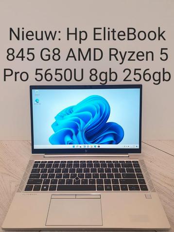 Nieuw: Hp EliteBook 845 G8 AMD Ryzen 5 Pro 5650U 8gb 256 SSD