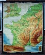 Schoolkaart v Dr Hermann Haack van Benelux en Frankrijk, Ophalen of Verzenden, Aardrijkskunde