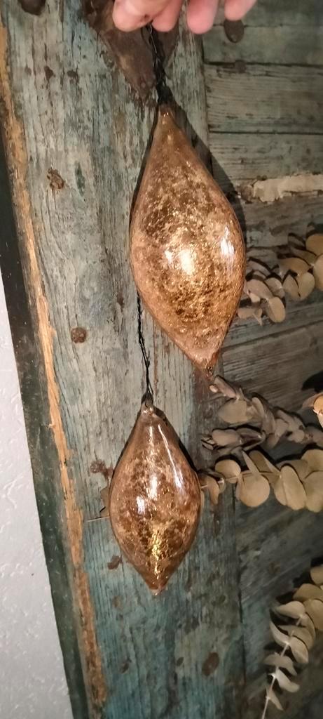 Brocante leuke glazen druppels, Huis en Inrichting, Woonaccessoires | Overige, Zo goed als nieuw, Ophalen of Verzenden