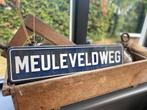 Emaille bord Meuleveldweg straatnaambord naambord, Antiek en Kunst, Antiek | Emaille, Ophalen of Verzenden