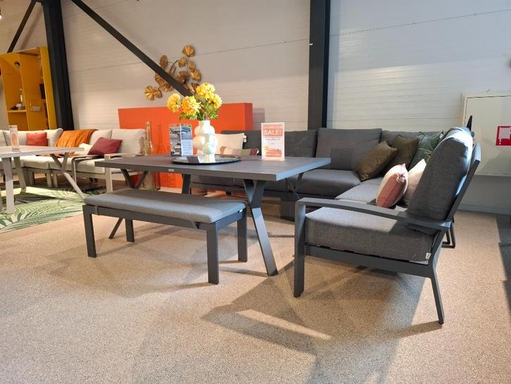 Camillo lounge dining set Garden impressions, Tuin en Terras, Tuinsets en Loungesets, Nieuw, Loungeset, Aluminium, 8 zitplaatsen