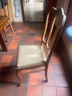 Eetkamerstoelen, eiken, leren zitting, Antiek en Kunst, Antiek | Meubels | Stoelen en Banken, Ophalen