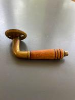 Deurkruk messing antiek., Ophalen of Verzenden, Gebruikt, Koper of Messing, Klink of Kruk