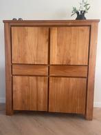Teak Houten Kast met Deuren en lades, Huis en Inrichting, Kasten | Buffetkasten, Gebruikt, 100 tot 150 cm, 100 tot 150 cm, Teakhout
