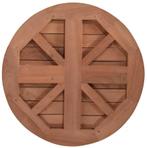 Terrastafel teakhout gietijzer rond 50 cm, Info@edvonline.nl, Nieuw, Ophalen of Verzenden, Inductorstraat 9b Veenendaal