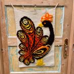 Vintage wandkleed pauw, Huis en Inrichting, Gebruikt, ., Ophalen of Verzenden, .