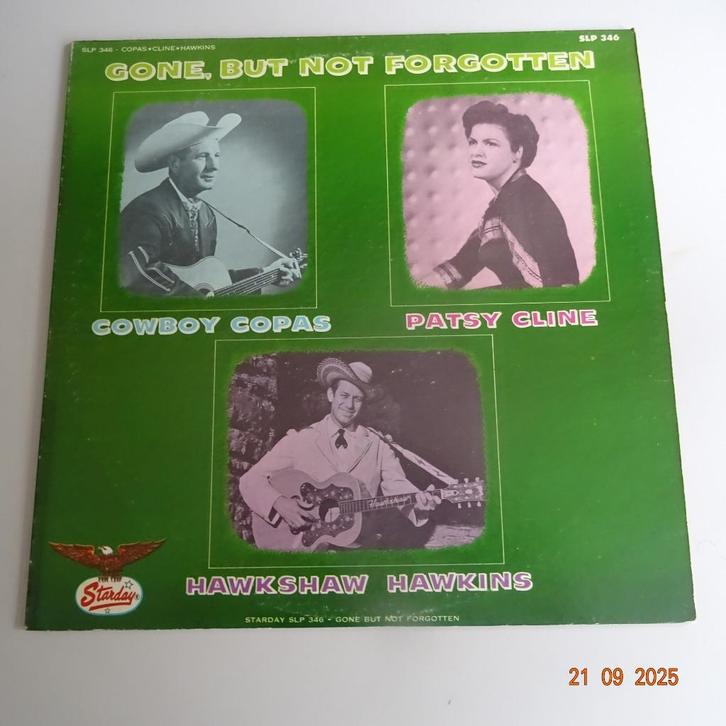 Cowboy Copas, Patsy Cline, H Hawkins - Gone, but not forgott, Cd's en Dvd's, Vinyl | Country en Western, Gebruikt, 12 inch, Verzenden