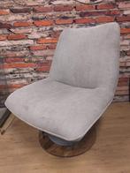 Retro fauteuil met corduroy stof automotive stijl stoel auto, Huis en Inrichting, Fauteuils, Metaal, Minder dan 75 cm, Ophalen of Verzenden