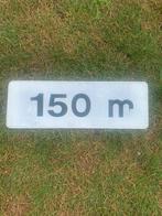 Verkeersbord, 150 meter bord, Ophalen of Verzenden, Zo goed als nieuw, Reclamebord