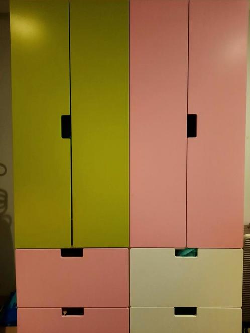 2 x stuva kasten, Kinderen en Baby's, Kinderkamer | Commodes en Kasten, Zo goed als nieuw, Kast, 105 cm of meer, Minder dan 75 cm