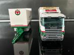 Tekno Scania 124 wipkarcombinatie Timmermans in doos, Ophalen of Verzenden, Zo goed als nieuw, Bus of Vrachtwagen, Tekno