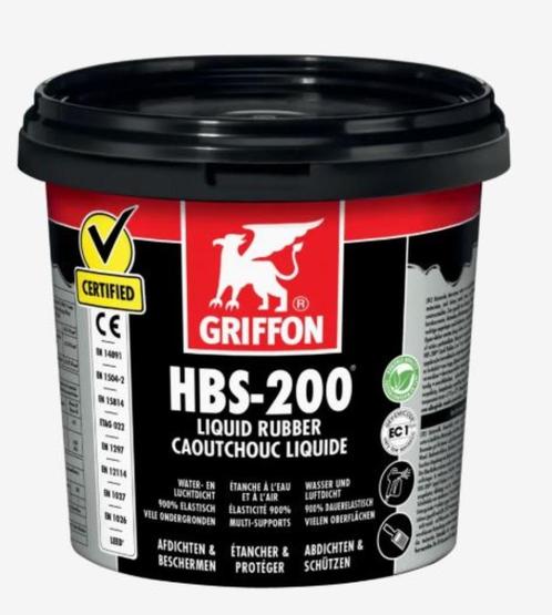 Griffon HBS 200 liquid rubber 1 liter pot, Hobby en Vrije tijd, Knutselen, Nieuw, Materiaal, Ophalen of Verzenden