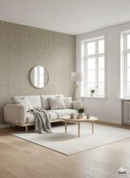 14203 Textiel behang met vezels vintage wallpaper swiet, Huis en Inrichting, Verzenden, Minder dan 10 m², Beige