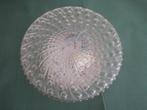 Ronde glazen plafonniere, Ophalen of Verzenden, Zo goed als nieuw, Glas