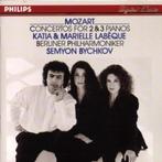 MOZART Concertos for 2 & 3 pianos CD LABEQUE BYCHKOV PHILIPS, Cd's en Dvd's, Cd's | Klassiek, Ophalen of Verzenden, Classicisme