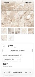 Vloertegels + Wandtegel Ambrosia terra mat 2,88m2, Ophalen, 60 cm of meer, Keramiek, Nieuw