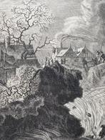 Antieke ets St. Anthonis dijk Amsterdam dijkdoorbraak antiek, Ophalen of Verzenden