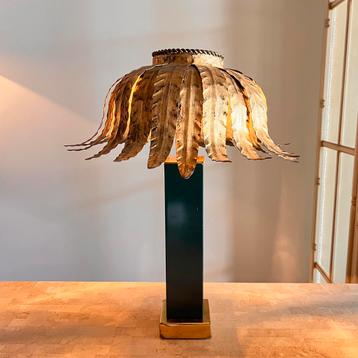 Zeldzame ‘Maison Jansen’ Palm lamp Mid Century Vintage beschikbaar voor biedingen