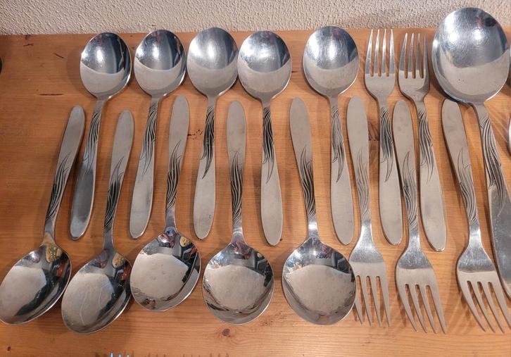 vintage bestek Gero zilmeta 520 vlammetje tango gebaksvorkje, Huis en Inrichting, Keuken | Bestek, Gebruikt, Los bestek, Rvs of Chroom
