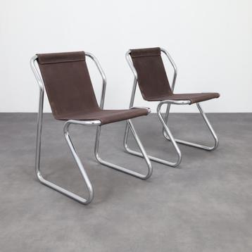 Set of 2 Slingback Chairs by Topform, 1970s beschikbaar voor biedingen