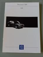 Peugeot 309 GTi en GT i 16 [ 1993 ] 12 pag., Verzenden, Zo goed als nieuw, Peugeot