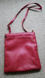 rode leren dames handtas, crossover te dragen, TAS!, Sieraden, Tassen en Uiterlijk, Tassen | Schoudertassen, Overige merken, Nieuw