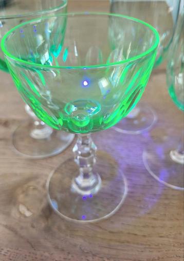 Uranium glazen - anna groen - set van 4 beschikbaar voor biedingen