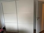 Grote witte kledingkast met schuifdeuren, Huis en Inrichting, Kasten | Kledingkasten, Ophalen, Met plank(en), Gebruikt, 200 cm of meer