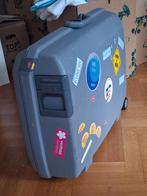 Grijze Koffer met Wieltjes, Sieraden, Tassen en Uiterlijk, Koffers, Ophalen, Wieltjes, Gebruikt, Hard kunststof