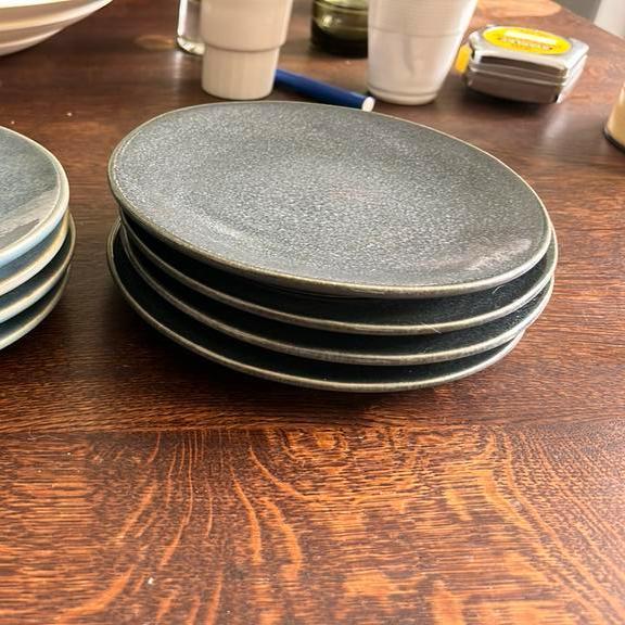 Vier Gebaksbordjes Porto van HEMA, Huis en Inrichting, Keuken | Servies, Zo goed als nieuw, Bord(en), Overige stijlen, Aardewerk