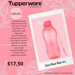Tupperware ecofles 2l met rietje, roze, nieuw, Ophalen of Verzenden, Nieuw