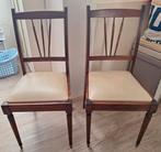 2 vintage stoelen. Mahonie kleur, Huis en Inrichting, Stoelen, Ophalen, Gebruikt