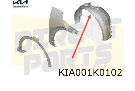 Kia EV6 (9/21 - 1/24) Wielkuip Rechts Origineel! 86812CV000, Auto-onderdelen, Carrosserie en Plaatwerk, Bumper, Kia, Nieuw, Verzenden