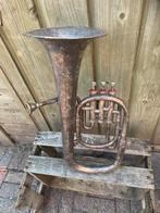 Oude Engelse blaashoorn Manchester bras, Verzenden, Gebruikt, Overige typen