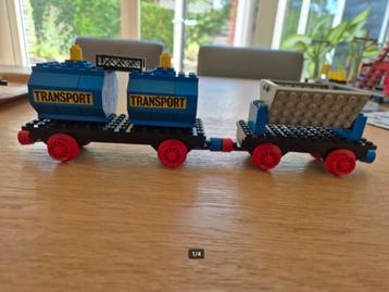 Lego twee treinwagons uit Legoset 163 beschikbaar voor biedingen