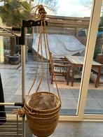 Bamboe hangpot 19cm bij 19cm, Tuin en Terras, Bloempotten, Overige materialen, Rond, Binnen, Ophalen of Verzenden