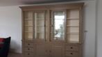 Buffet vitrine kast, groot model met lades en schuif deuren, Huis en Inrichting, Kasten | Vitrinekasten, Ophalen, 200 cm of meer